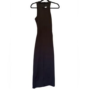 NWT Zara Black Long Dress, Open Back and
Front Slit